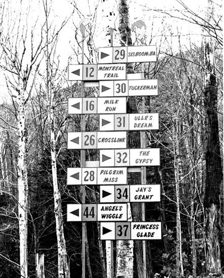 Jay Peak - Trail Sign Tree - Winter 1966-1967