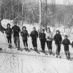 Jay Peak - Walter Foeger with Young Ski Team. Winter 1957-1958